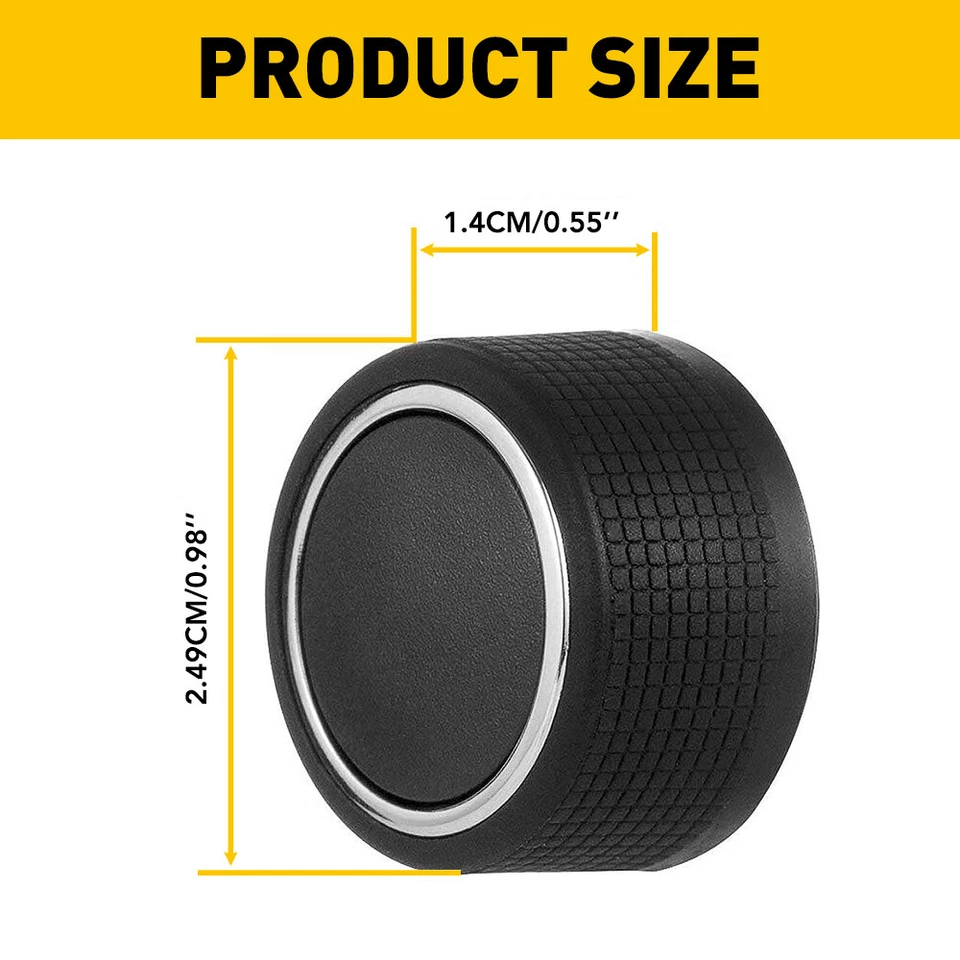 Pegatina de reparación de botón de control de clima para Chevrolet/GMC 2007-2012 + perilla de control Foto 2 de 4