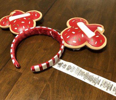 Disney Parks Christmas Gingerbread Cookie Mickey Ears  display picture 1