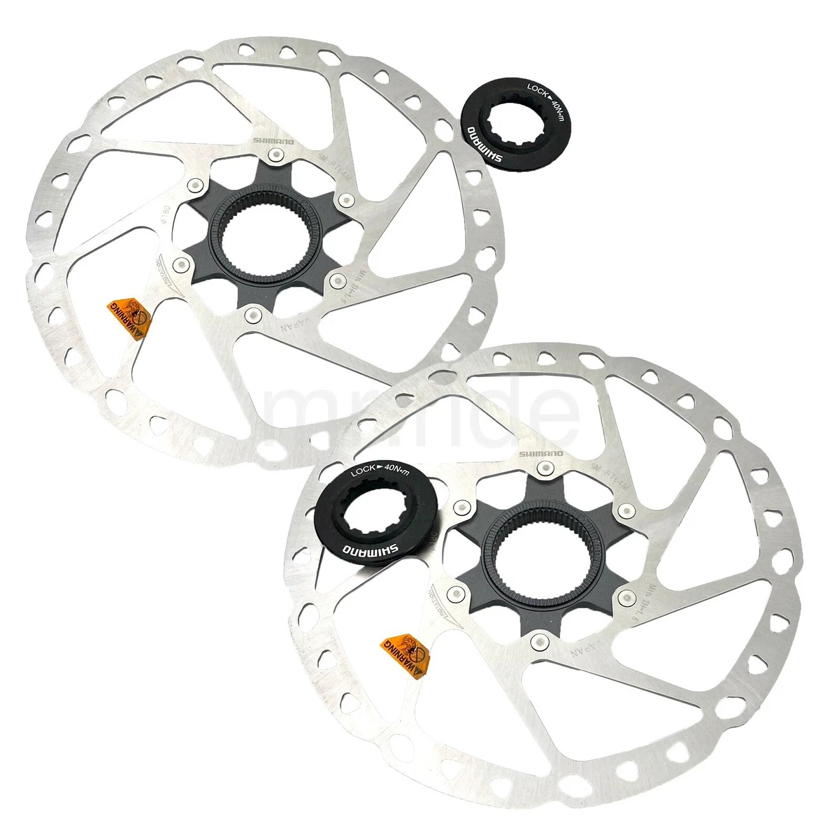 2x Shimano GRX Disc Brake Rotor SM RT64 180mm Center Lock W Internal Lock Ring