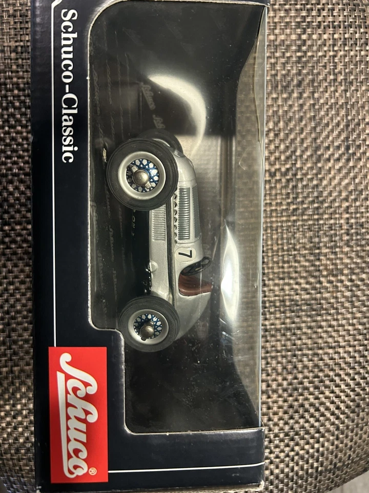 Schuco Studio Vintage Wind Up Car No. 1050 1936 Mercedes Grand Prix Rare - Image 2 of 2