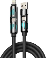 4-in-1 Multi USB Charging Cable with USB A, Type C , iPhone - MAX 240W