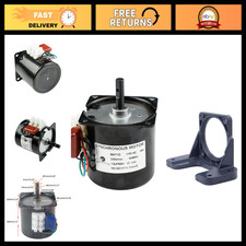 60KTYZ 110V Synchronous Gear Motor 2.5-3RPM CW/CCW with Bracket Support