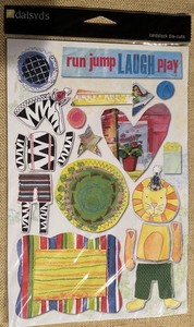 Daisy D’s Die cuts Safari Jungle Run Jump Laugh Play Cardstock NIP