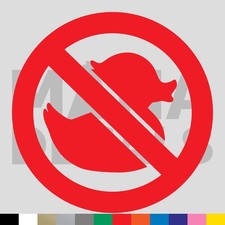 No Ducks Vinyl Die Cut Decal Sticker - Rubber Duck Joke Funny No Ducks Vinyl Die Cut Decal Sticker - Rubber Duck Joke Funny