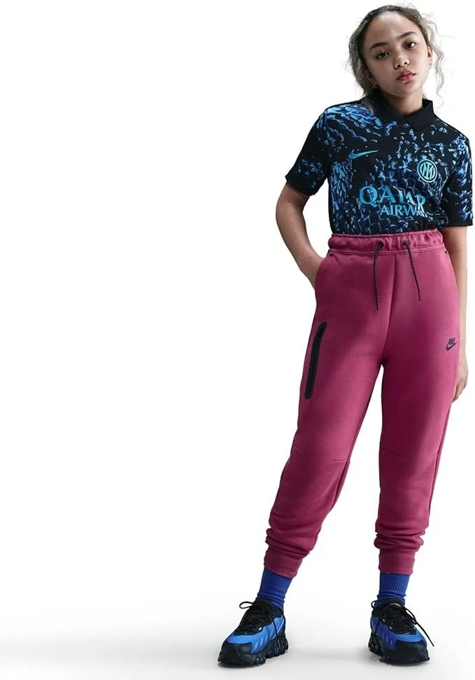 Nike Girls Sportswear Tech Fleece Jogger Pants Pink Size XL CZ2595-091