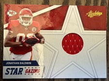 2011 Absolute Memorabilia Jonathan Baldwin Rookie Jersey Card Kansas City Chiefs. rookie card picture