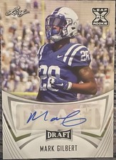 2021 Leaf Draft Mark Gilbert XRC Auto RC Rookie BIRMINGHAM STALLIONS