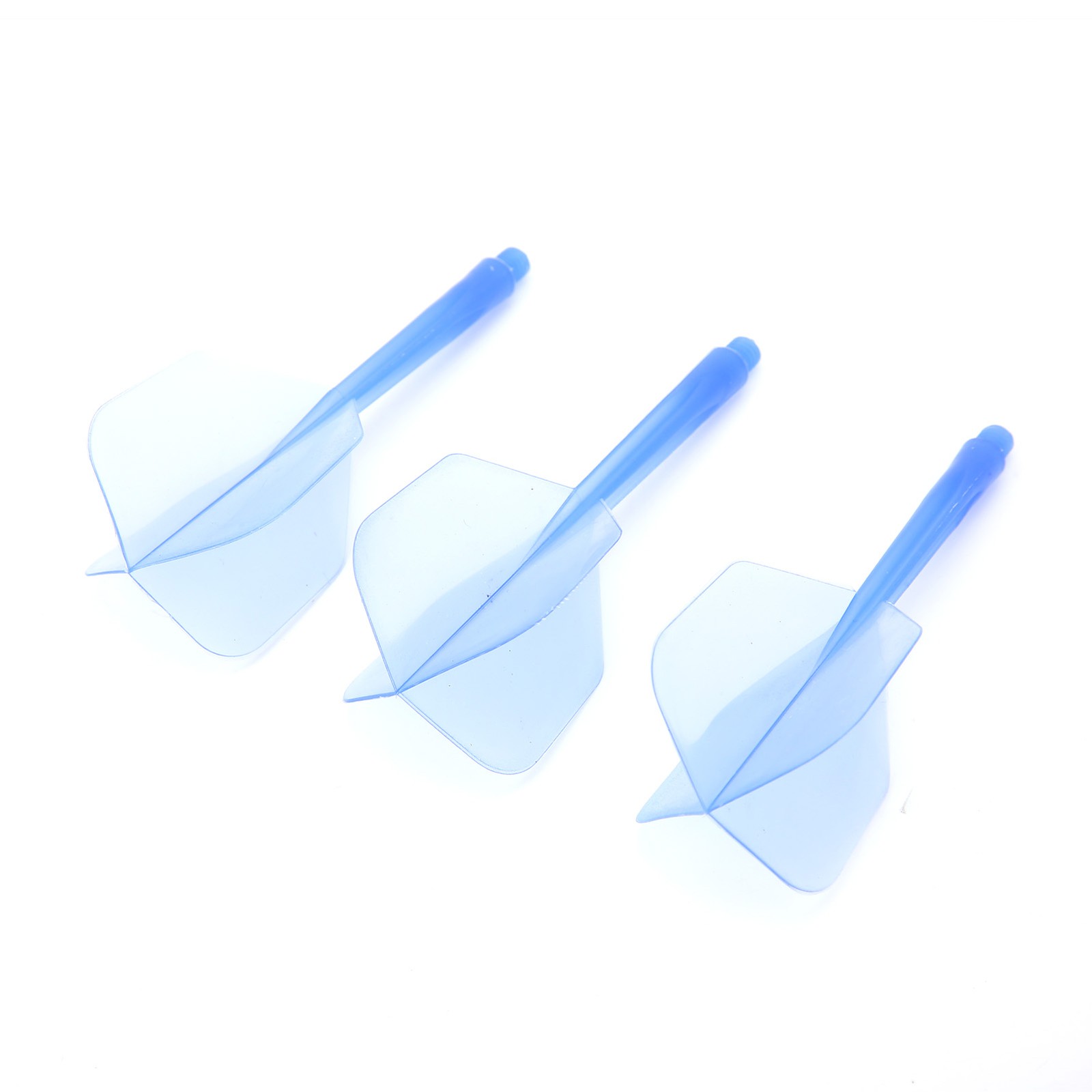 3 Pcs 2BA Integrated Transparent Dart Shaft And Flights Standard Shape Anti Brea