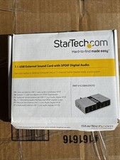 StarTech.com 7.1 USB Sound Card - External Sound Card for Laptop with SPDIF