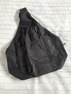 Gaiam Bucket Bag Crossbody Draw String Sling Yoga Commuter Black Hiking Backpack
