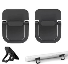 2 PCS Portable Keyboard Riser Adjustable Black Laptop Stand Foldable Feet