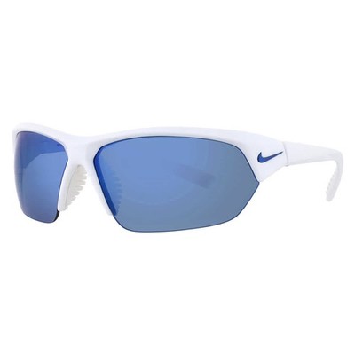 Nike Blue Mirror Wrap Men's Sunglasses NIKE SKYLON ACE MI EV1125 104 69