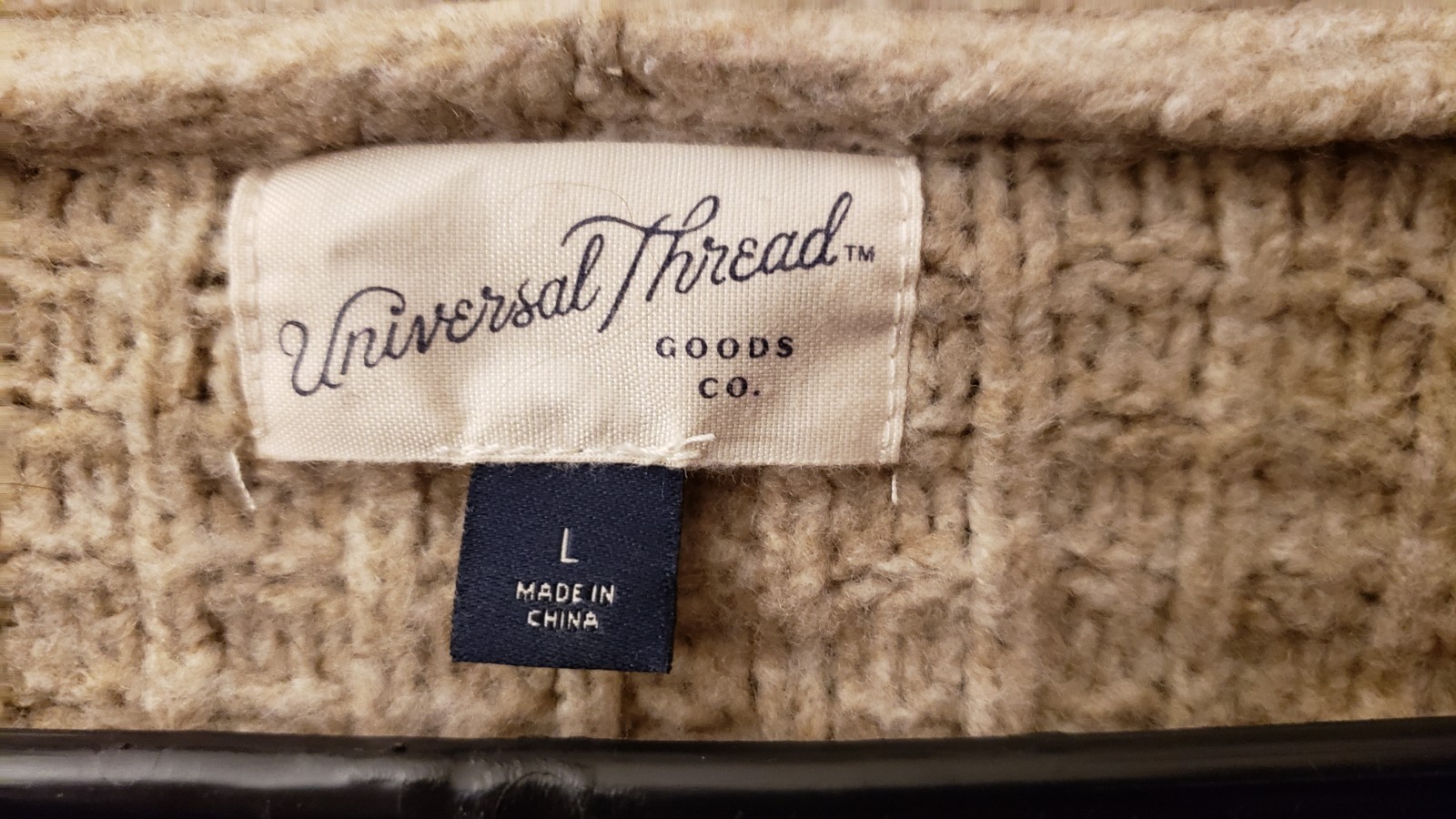 UNIVERSAL THREAD 3 Button SWEATER  Grayish Beige … - image 4