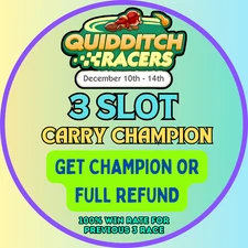 Mono_poly Go Quidditch Racers 3 Slot Carry (Point/Champion) - 100% Win Rate