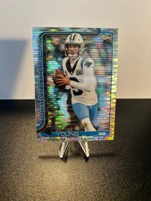 2025 Topps Chrome Football Bryce Young Pulsar Parallel #40 Carolina Panthers MT.