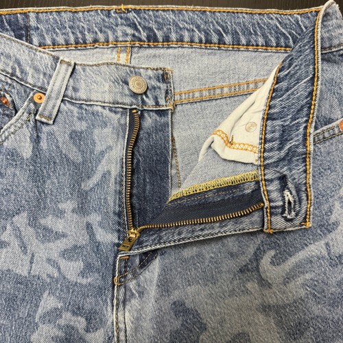 Levi's 511 Jeans Uomo 31x32 Blu Slim Fit Mimetico Elasticizzato Denim Rosso Tab - Foto 3 di 11