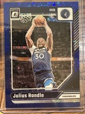 2024-25 Donruss Optic Fast Break #224 Julius Randle Blue Disco /49.  Timberwolve