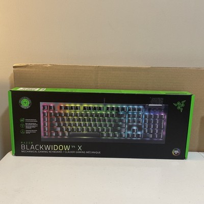Razer BlackWidow V4 X Mechanical Gaming Keyboard w/ Green Switches & Chroma RGB