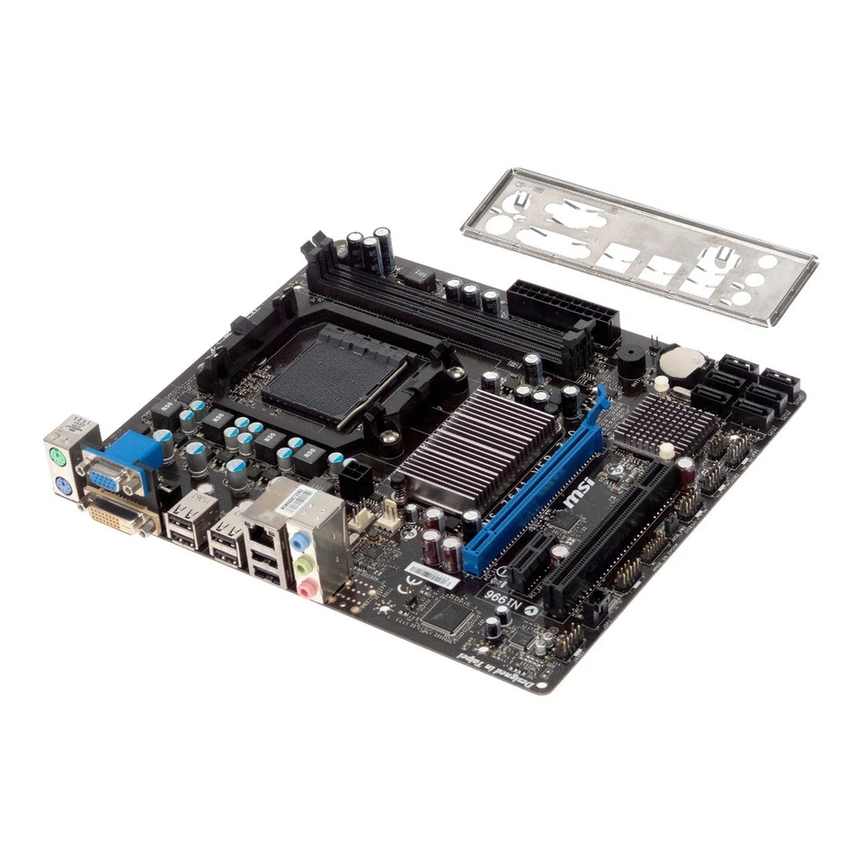 MSI MS-7641 Ver:3 .0 760gm-p23 (Fx) Socket AM3+ DDR3 Pcie PCI Matx - Image 2 of 3