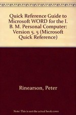 Microsoft Word 5.5: PC Version