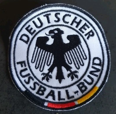 MARKENLOS Deutschland Logo Emblem Patch Aufnäher Nationalmannschaft 8.5cm Ø