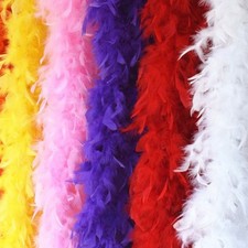 Feather Boa Red 1.8m Chandelle Feather Boa Decor For Dancing Wedding Party NEW