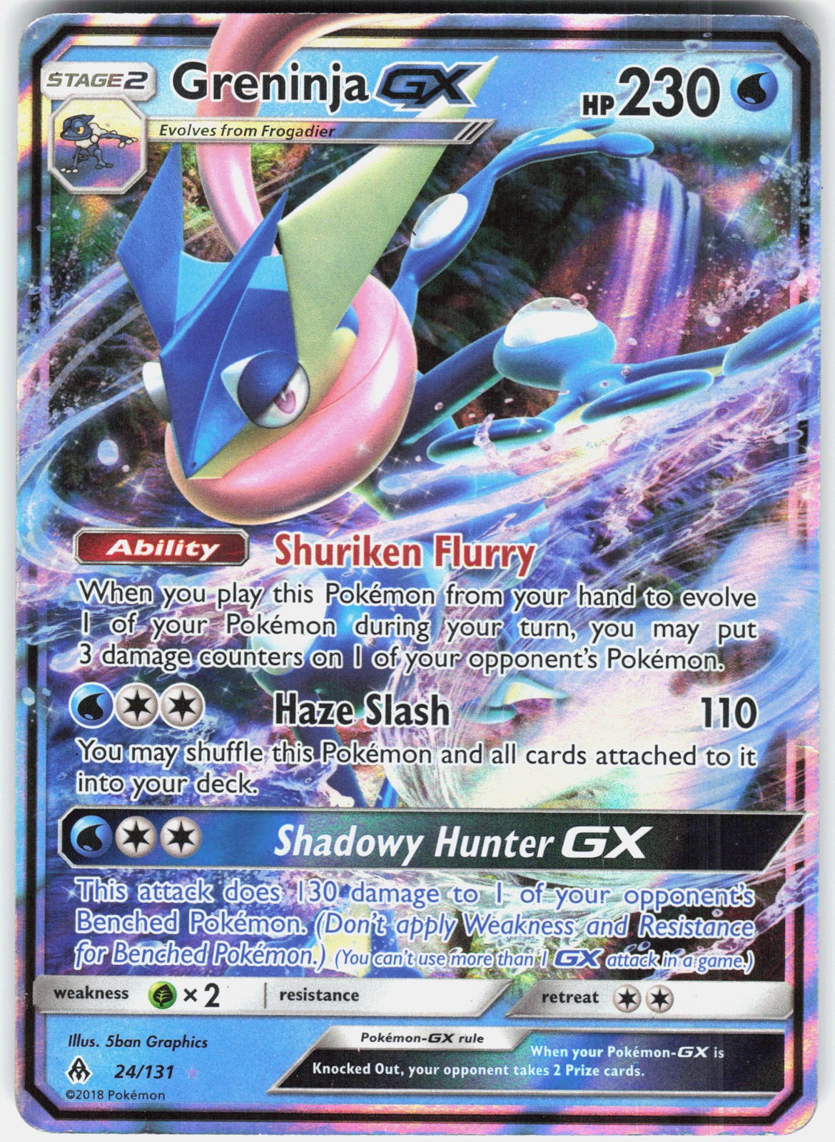 SM - Forbidden Light #24/131 Greninja GX