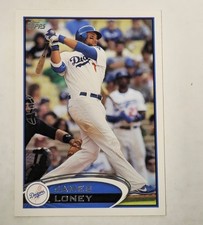 2012 topps baseball card blue frame border James Loney 39!!