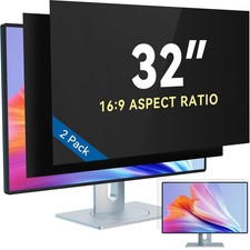  2-Pack 32 Inch Privacy Screen Filter for 16:9 Widescreen Monitor, Removable...