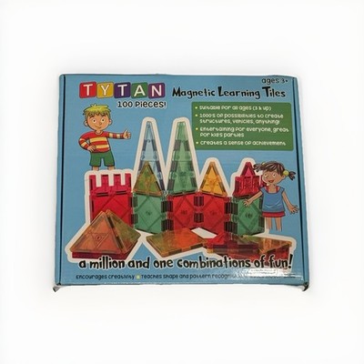 TYTAN Magnetic Learning Tiles 100 Piece Set STEM Building Blocks Ages 3+
