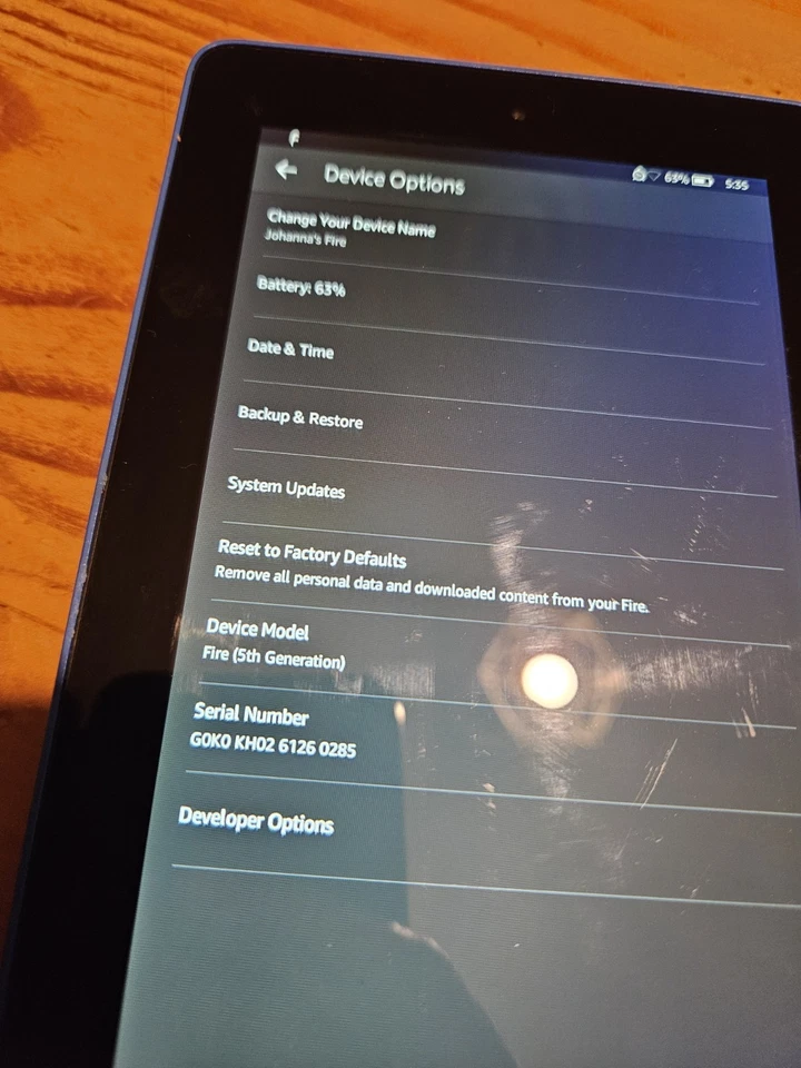 Amazon Fire (5th Generation) 16GB, Wi-Fi, 7in - Blue - Image 4 of 4