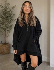 Free People North Sweatshirt Hoodie Tunic Top Oversized Slouchy Cotton Size L
