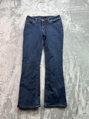 Lee Womens Sz 12 Medium Blue Jeans Bootcut Stretch Western Cowgirl Boho Mid Rise