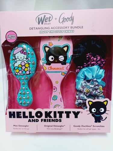 Hello Kitty & Friends Wet Brush Goody Detangling Bundle Brush Set Sanrio Limited - Afbeelding 9 van 9