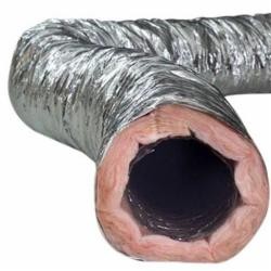 J P LAMBORN MHP25R6B-18 Flex Duct 18'' x 25' R6 Fiberglass Greenguard Gold