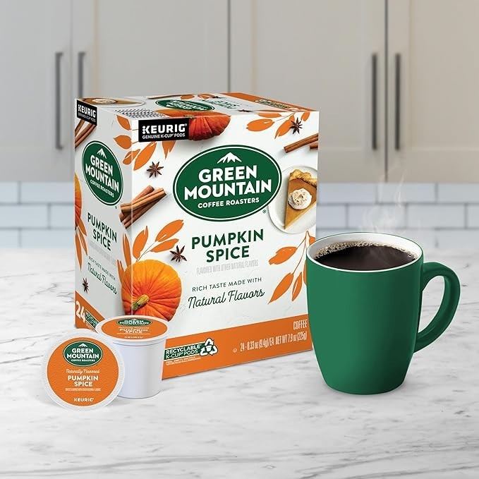 Pumpkin Spice Coffee, Keurig 24 Single-Serve K-Cup Pods Free Shipping