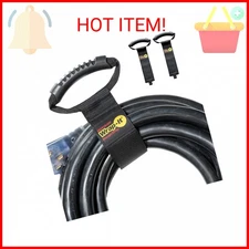 Easy-Carry Wrap-It Storage Straps - 22” (2-Pack) – Heavy-Duty Hook and Loop Cord