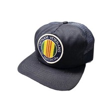 Vintage New Era Trucker Hat Vietnam Veterans Of America Patch USA Made 80's Army