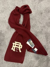 Polo Ralph Lauren Sport Vintage 80 Wool/20 Nylon Sample Scarf Maroon OSFA