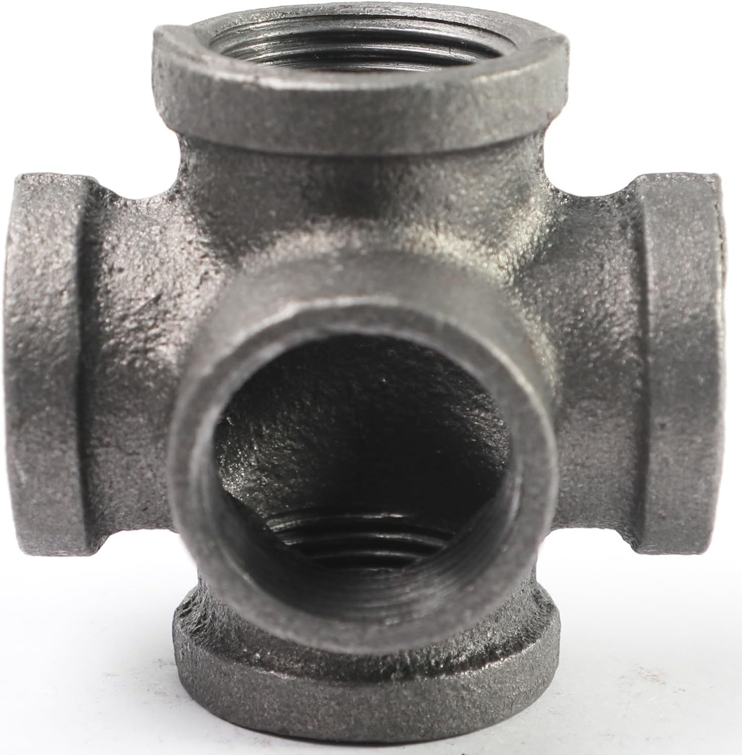 Black 5-way Side Exit Cross,Cast Iron Pipe Fitting Cast Iron Angle Pipe Fitting