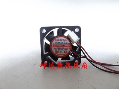 1 PCS  EVERCOOL Fan EC3010LL05B  DC5V 0.14A 3010 3cm 2-wire fan cooling fan *lh