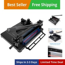 Heavy Duty Guillotine Paper Cutter, 12  A4 Stack Paper Trimmer, Cuts Up to 40...