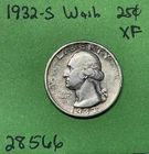 1932-S Washington Quarter 25c XF Extra Fine US Coin Key Date