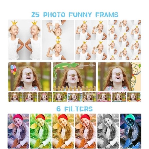 Kids Digital Camera Selfie 180°Flip Lens 2.4 In Screen Toddler Video Photos Fun - Picture 6 of 22
