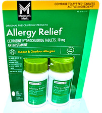 Member's Mark Allergy Relief Cetirizine Hydrochloride Tablets 10mg 400Ct ED10/27