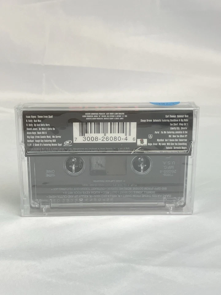 SHAFT Cassette Tape Soundtrack Sealed Sticker New Mint OutKast Alicia Keys Isaac Foto 3 de 3