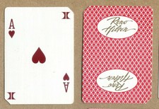 RENO HILTON HOTEL CASINO Las Vegas. Ace of Hearts. Vintage SWAP PLAYING CARD