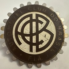Acb Automovel Club Do Brasil F.i.a. Brazil Automobile Club Car Grille Badge Acb Automovel Club Do Brasil F.i.a. Brazil Automobile Club Car Grille Badge