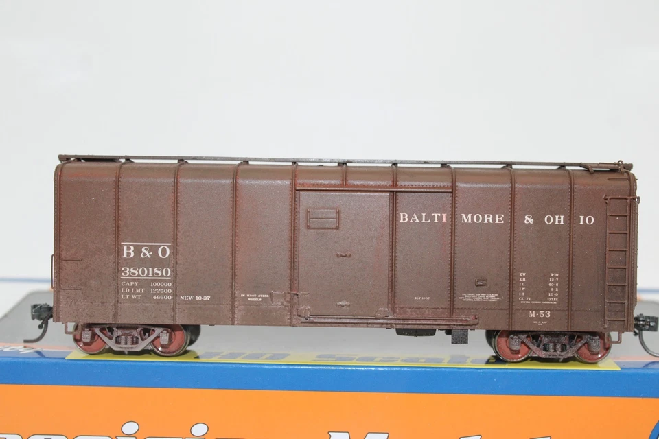 Fox Valley Models HO B&O Baltimore Ohio Original Wagontop Box Car Weathered - Image 2 of 4
