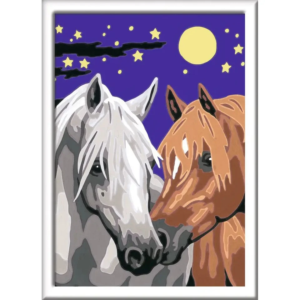 Ravensburger Malen nach Zahlen 28507 - Atelier Pferde – Kinder ab 7 Jahre - Bild 2 von 4